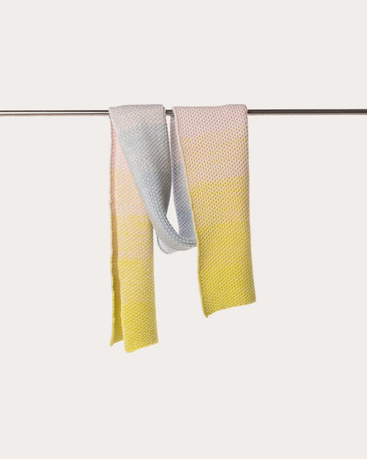 Ombre Cashmere Knit Scarf - Sunset