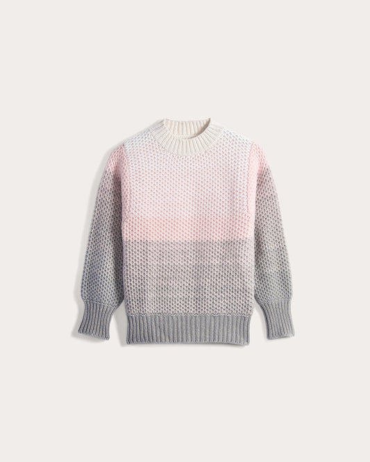 Ombre Cashmere Pullover - Birch Bark