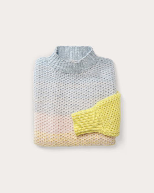 Ombre Cashmere Pullover - Sunset