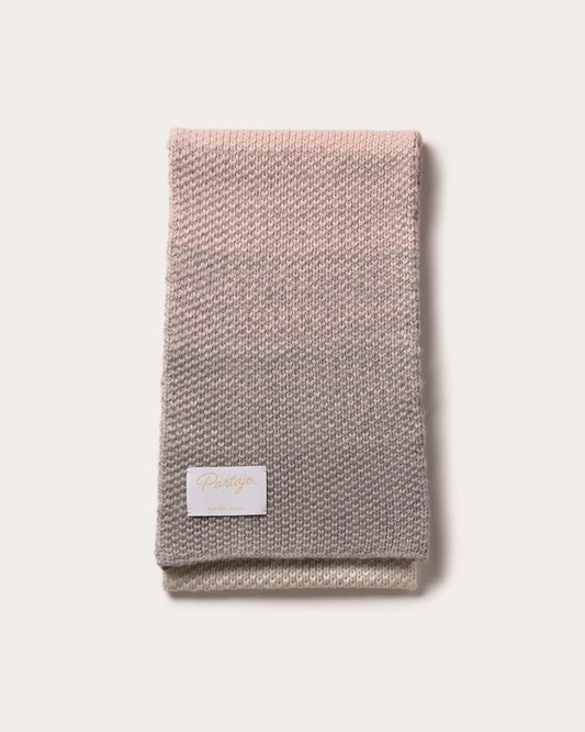 Ombre Cashmere Knit Scarf - Birch Bark