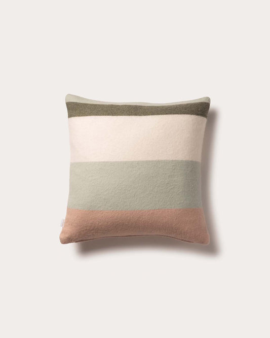 Partaje Stripe Double Cashmere Cushion - Sage