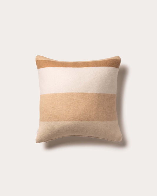 Partaje Stripe Double Cashmere Cushion - Bulrush