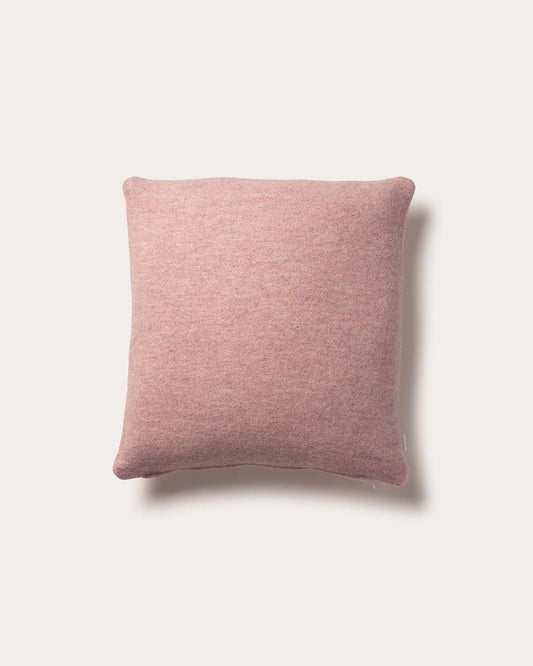 Reversible Cashmere Blend Cushion - Blossom Pink/Ecru