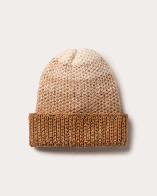 Ombre Cashmere Knit Beanie - Bulrush