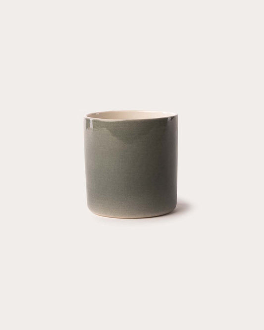 Ceramic Tumbler - Grey Ombre/Whisper White