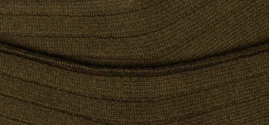 Partaje x Corgi Men's Cashmere Lounge Sock - Military Olive