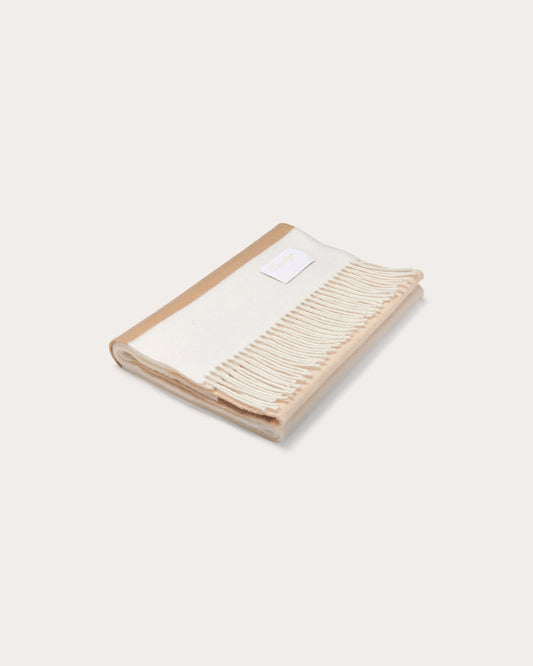 Partaje Stripe Double Cashmere Scarf - Bulrush