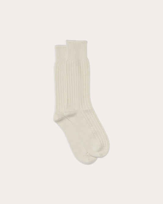 Partaje x Corgi Women's Cashmere Lounge Sock - Ecru