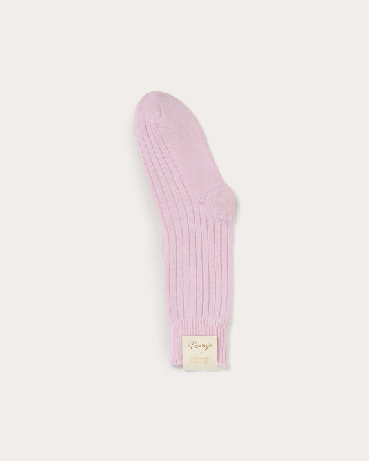 Partaje x Corgi Women's Cashmere Lounge Sock - Fondant Pink