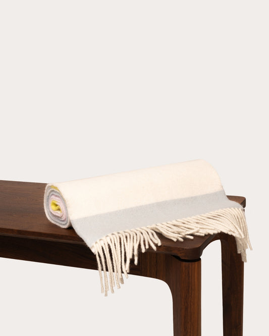 Partaje Stripe Double Cashmere Scarf - Sunset