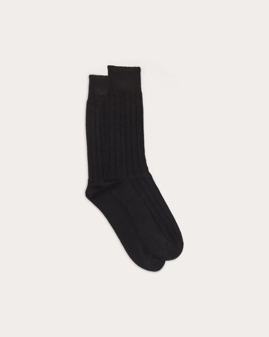 Partaje x Corgi Men's Cashmere Lounge Sock - Black