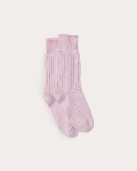 Partaje x Corgi Women's Cashmere Lounge Sock - Fondant Pink